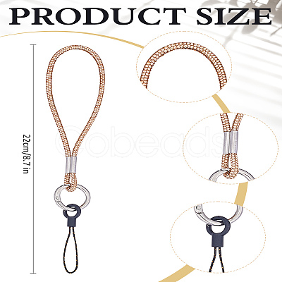 1Pc Alloy Rhinestone Mobile Straps HJEW-LP0001-88C-1