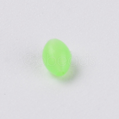 Plastic Luminous Glow Fishing Beads FIND-WH0075-40A-1
