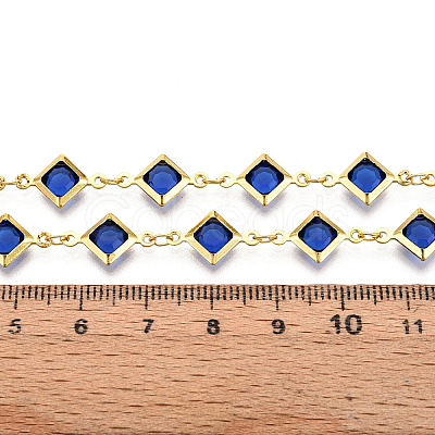 Brass Rhombus Link Chains CHC-N023-08E-G-1