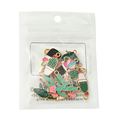 16Pcs 4 Styles Alloy Enamel Pendants ENAM-FS0001-86-1
