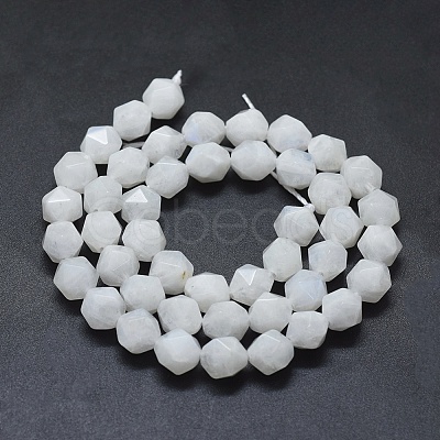 Natural Rainbow Moonstone Beads Strands G-D0013-56-1