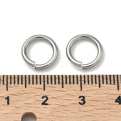 Tarnish Resistant 304 Stainless Steel Open Jump Rings STAS-R065-43-1