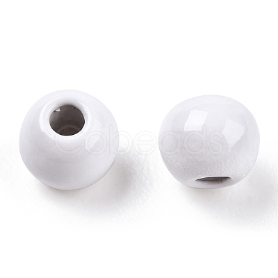 Spray Painted Alloy Beads PALLOY-TAC0044-50G-1