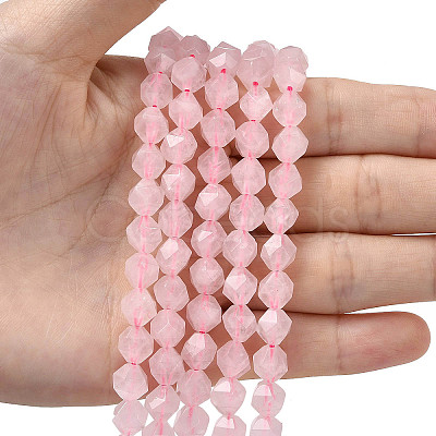 Natural Rose Quartz Beads Strands G-Z119-A41-02-1