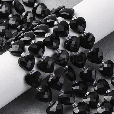 Natural Obsidian Beads Strands X-G-P570-E20-01-1