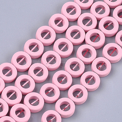 Spray Painted Non-magnetic Synthetic Hematite Beads Strands G-T116-20A-05-1