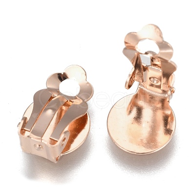 304 Stainless Steel Clip-on Earring Findings STAS-E482-16RG-1