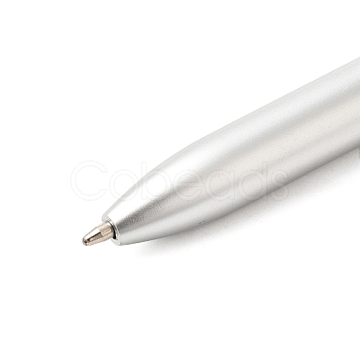 Raw Natural Tiger Eye Chip on Top Ball-Point Pen AJEW-G063-01C-1