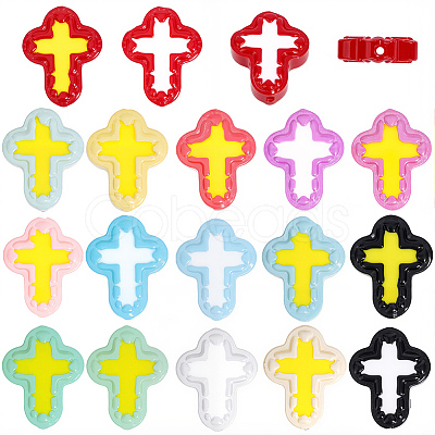 20Pcs Handmade Lampwork Enamel Beads LAMP-PA0001-55-1