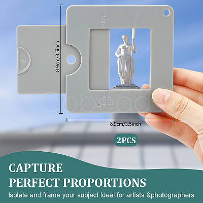 Square Plastic Fibonacci Composition View F
inder AJEW-WH0651-03-1