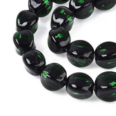 Handmade Silver Foil Lampwork  Beads FOIL-T024-12B-1