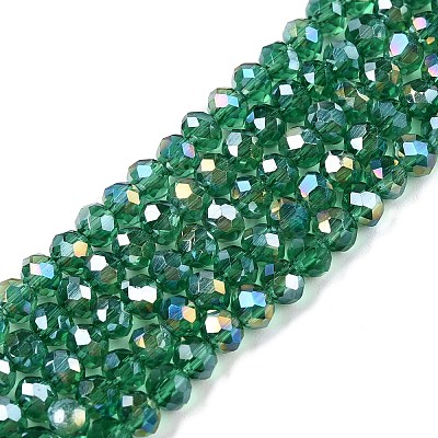 Electroplate Glass Beads Strands LS-EGLA-A044-T3mm-B18-1