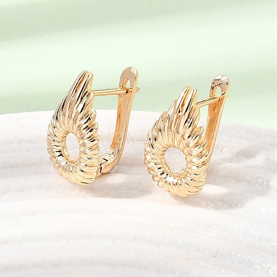 Brass Hoop Earrings for Women KK-CBACA55-15G-1