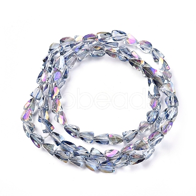 Electroplate Glass Beads Strands EGLA-G035-A-HR01-1