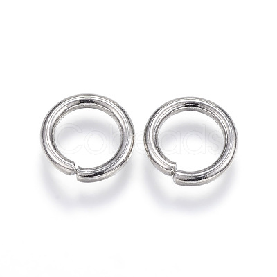 Tarnish Resistant 304 Stainless Steel Open Jump Rings A-STAS-E113-11P-1
