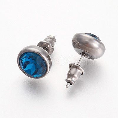 304 Stainless Steel Stud Earrings EJEW-F182-A16-1