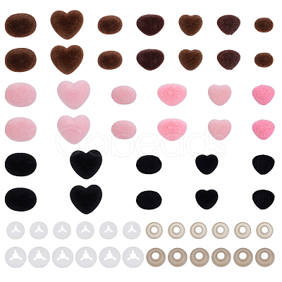 Plastic Flocky Craft Nose DIY-GA0008-72-1