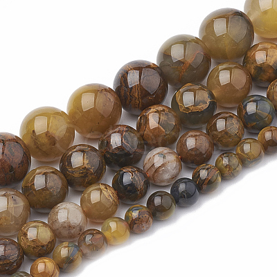 Natural Pietersite Beads Strands G-S333-12mm-010-1