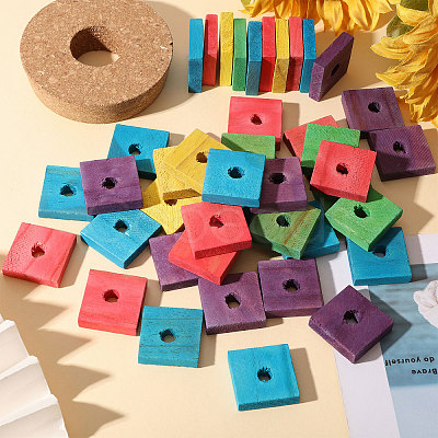 140Pcs Wood European Beads WOOD-CA0001-85-1