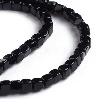 Natural Black Onyx Beads Strands G-L553-05B-1