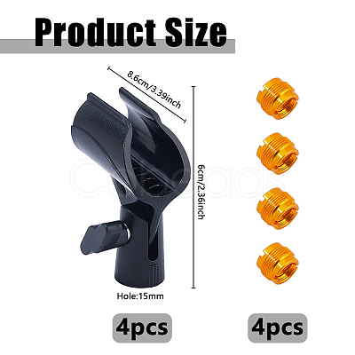 Plastic Adjustable Microphone Clip Holder for Mic Stand FIND-WH0366-305-1