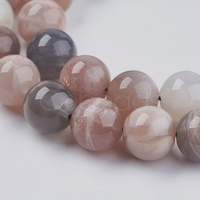 Natural Multi-Moonstone Beads Strands X-G-J157-8mm-06-1