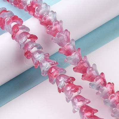 Transparent Glass Beads Strands LAMP-H061-01B-03-1