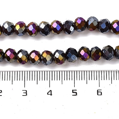 Baking Electroplate Glass Beads Strands DGLA-A039-J6MM-B20-1