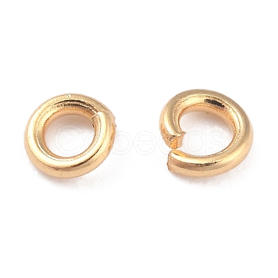 Rack Plating Brass Open Jump Rings X-KK-O139-18D-G-1