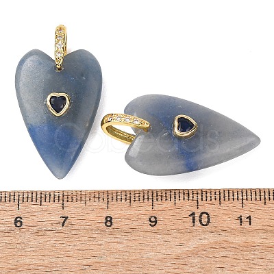 Natural Blue Aventurine Pendants GG-CBA51ED-03G-06-1