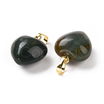Natural Moss Agate Pendants G-I311-A08-G-1