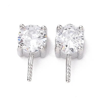 Anti-Tarnish Rhodium Plated 925 Sterling Silver Peg Bails STER-D035-47P-10-1
