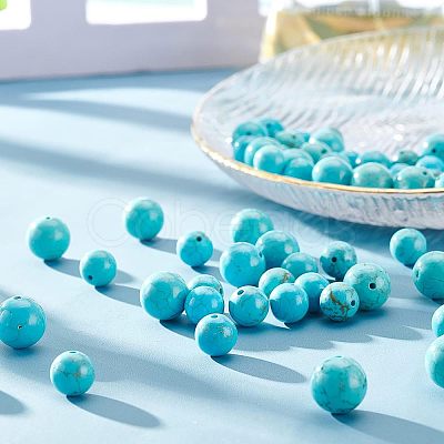 Nbeads 2 Strands 2 Style Natural Howlite Beads Strands G-NB0003-16-1