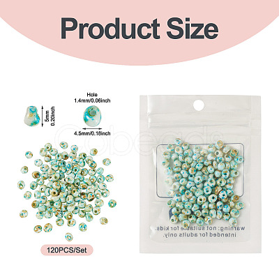 Picasso Glass Seed Beads SEED-TADJ0001-05H-1