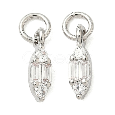 Brass Micro Pave Cubic Zirconia Pendants KK-Z120-40P-1