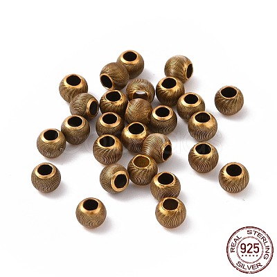 925 Sterling Silver Beads STER-D036-19AG-1