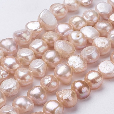 Natural Cultured Freshwater Pearl Beads Strands PEAR-P002-37-1