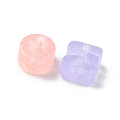 Luminous Transparent Acrylic European Beads OACR-D038-01-1