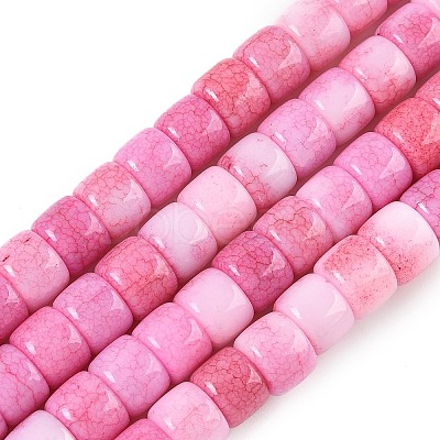 Ombre Effect Dyed Glass Beads Strands GLAA-H037-01F-1