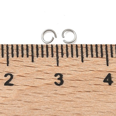 Non-Tarnish 304 Stainless Steel Open Jump Rings X-STAS-E066-01-3mm-1