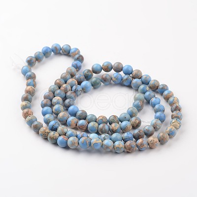 Natural Imperial Jasper Beads Strands X-G-I122-4mm-13-1