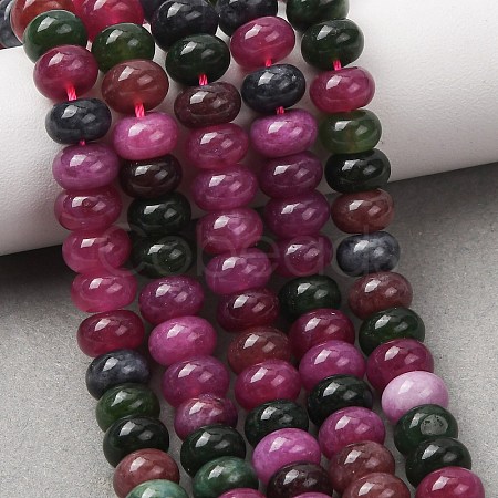 Natural White Jade Beads Strands G-E507-01-02-1