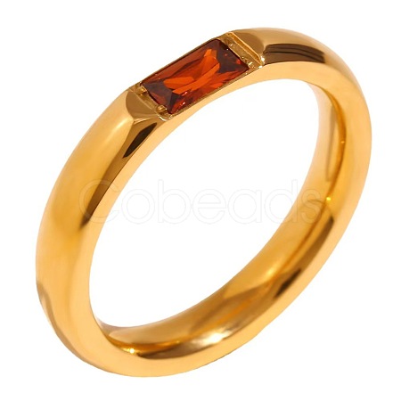 304 Stainless Steel Pave Cubic Zirconia Finger Rings FS-WG61B2A-01-1