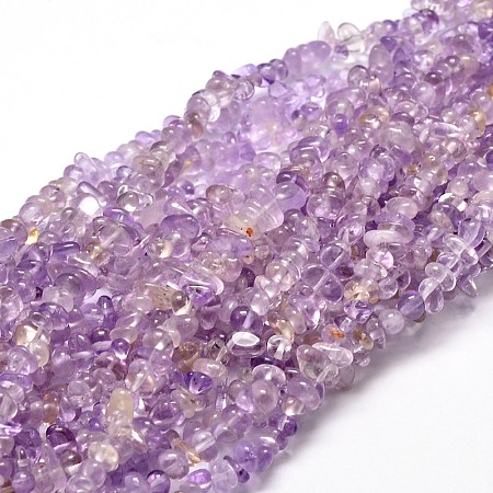 Natural Ametrine Chip Beads Strands G-E271-60-1