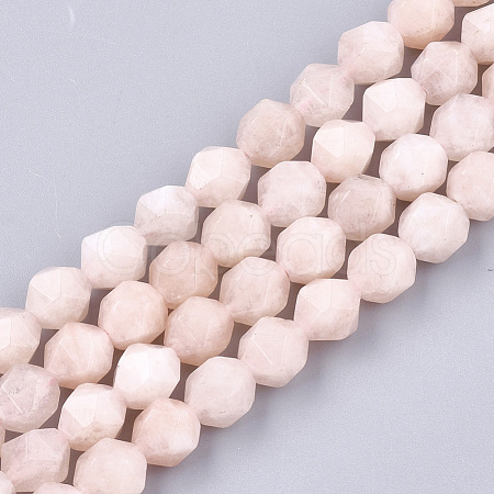 Natural Pink Morganite Beads Strands G-T108-28B-1