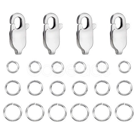 4Pcs 925 Sterling Silver Lobster Claw Clasps STER-PH0003-65-1