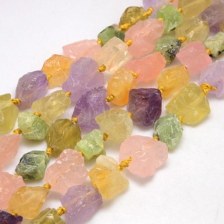 Natural Mixed Gemstone Beads Strands G-L159-10-1