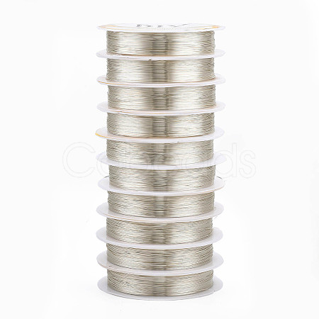Round Copper Jewelry Wire CWIR-Q006-0.3mm-S-1