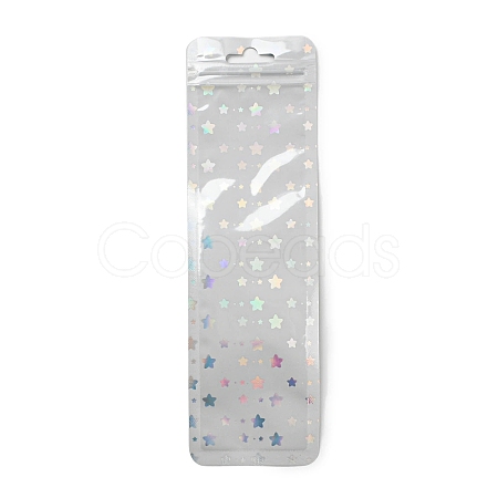 Rectangle Laser Plastic Yin-yang Zip Top Gift Bags X1-OPP-E004-01C-A02-1