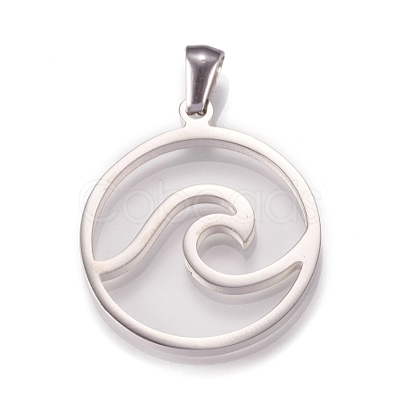 Non-Tarnish 304 Stainless Steel Pendants STAS-N096-01P-1
